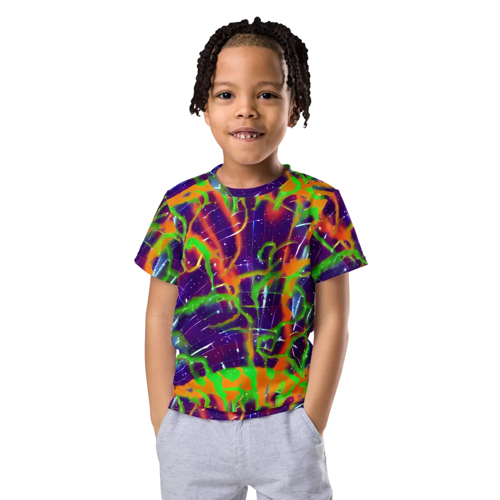 Galactic Acid on Kids Crew Neck T-Shirt — Front