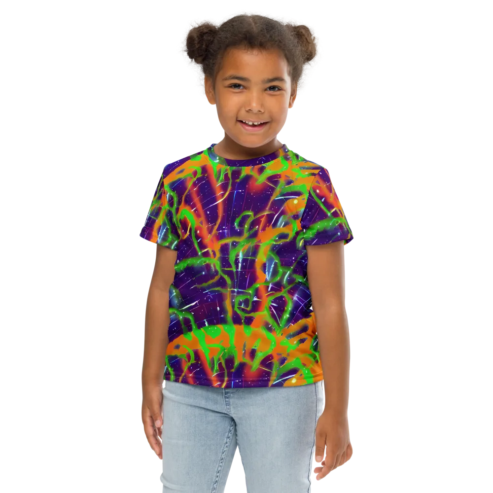 Galactic Acid on Kids Crew Neck T-Shirt — Front
