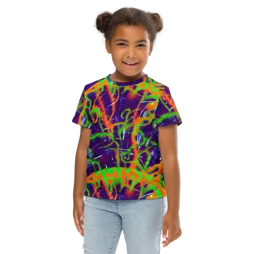 Galactic Acid on a Kids Crew Neck T-Shirt