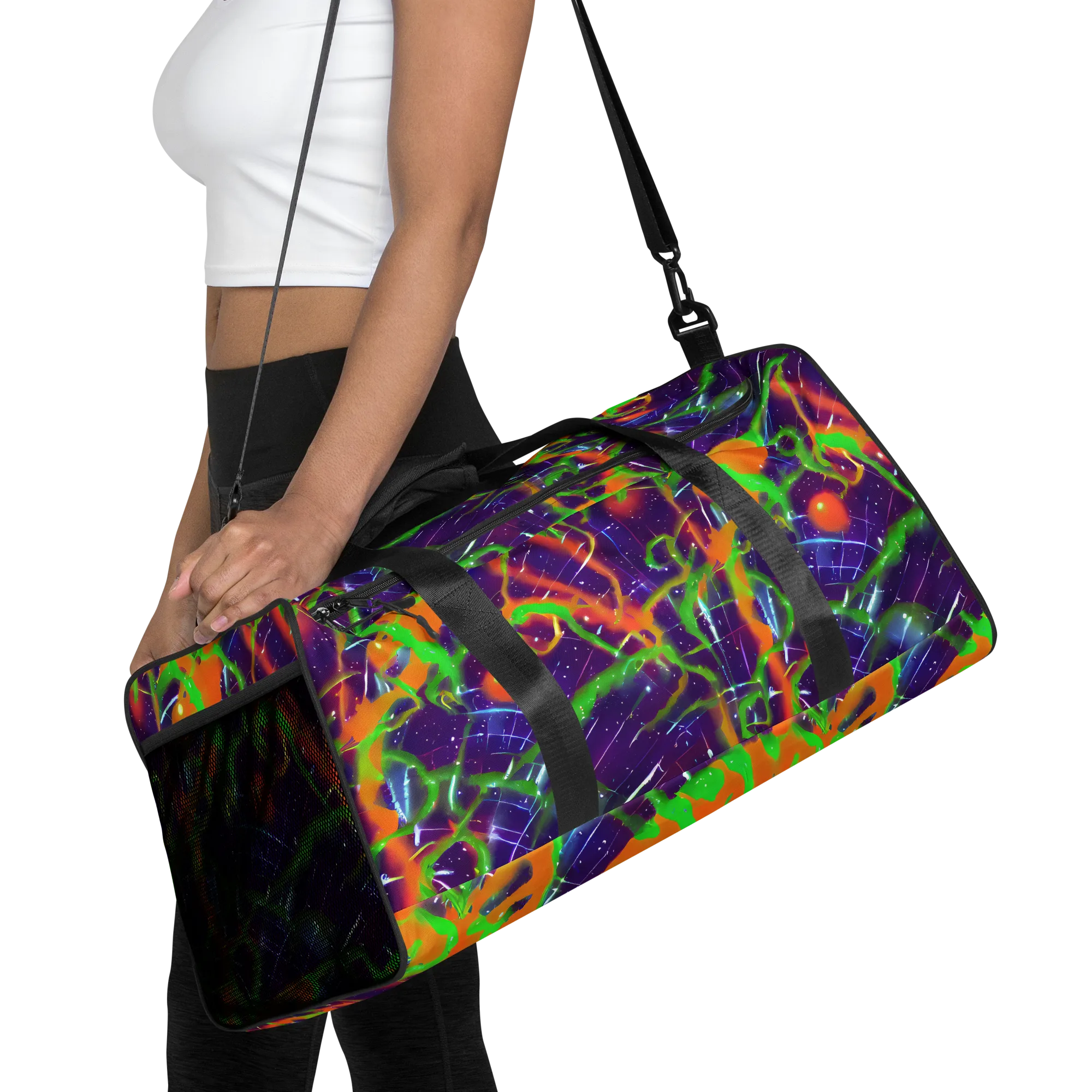 Galactic Acid on Duffle Bag — Front