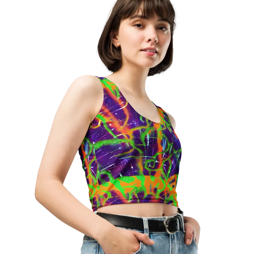 Galactic Acid on Crop Top — Right Front