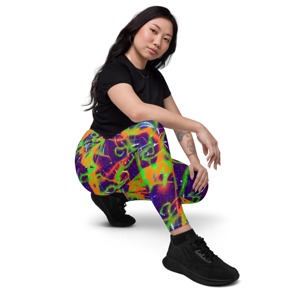 Galactic Acid on Leggings with Pockets — Right Front