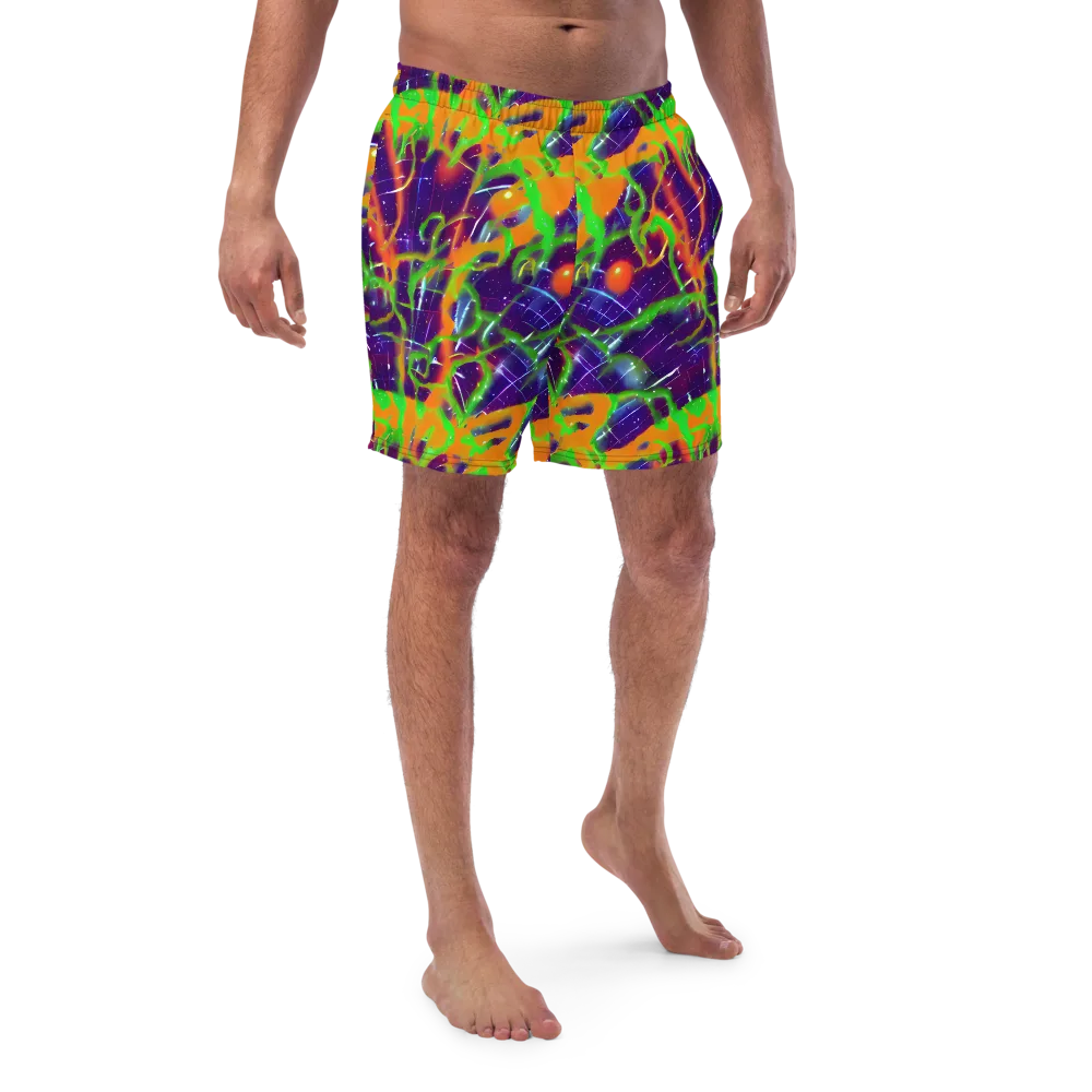 Galactic Acid on Swim Trunks — Front