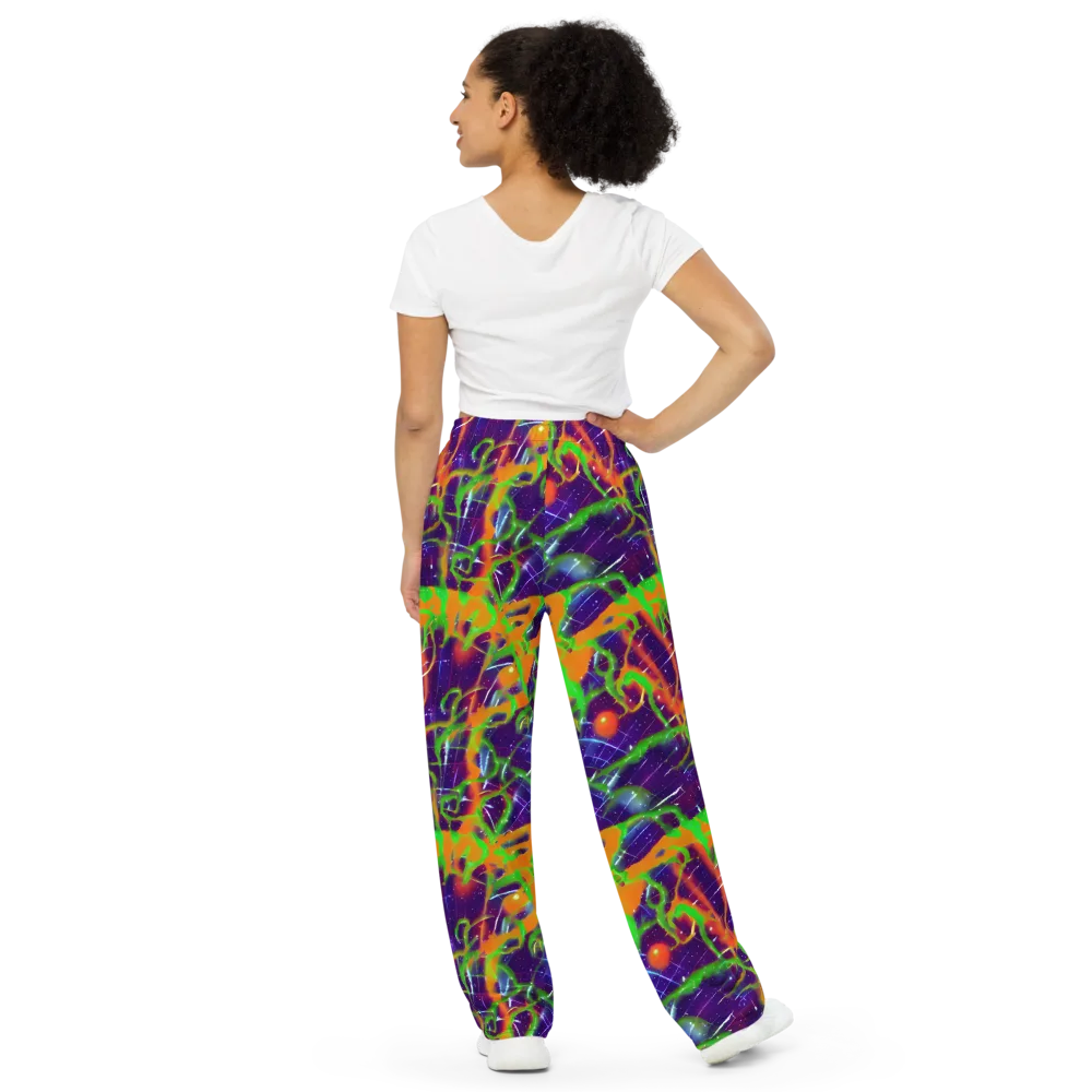 Galactic Acid on Wide-Leg Pants — Back