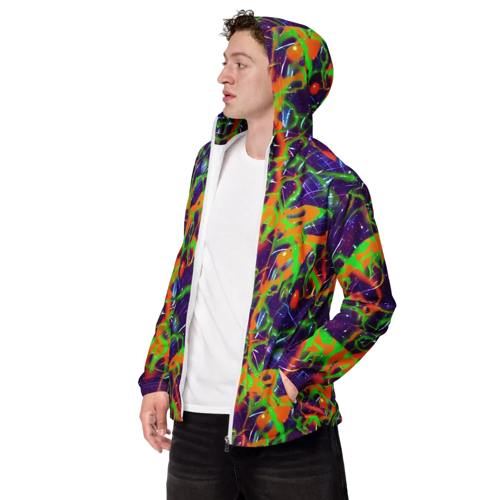 Galactic Acid on Men's Windbreaker — Left Front