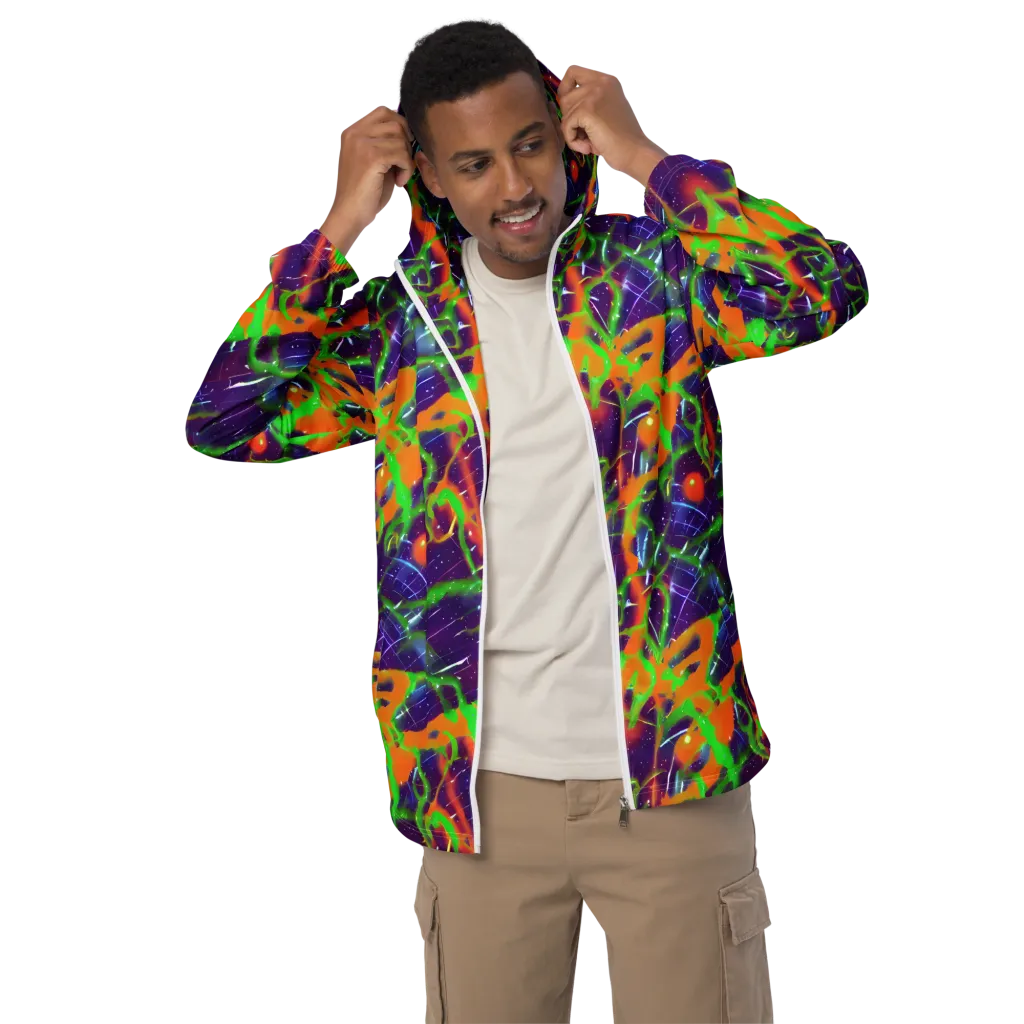 Galactic Acid on Men's Windbreaker — Front