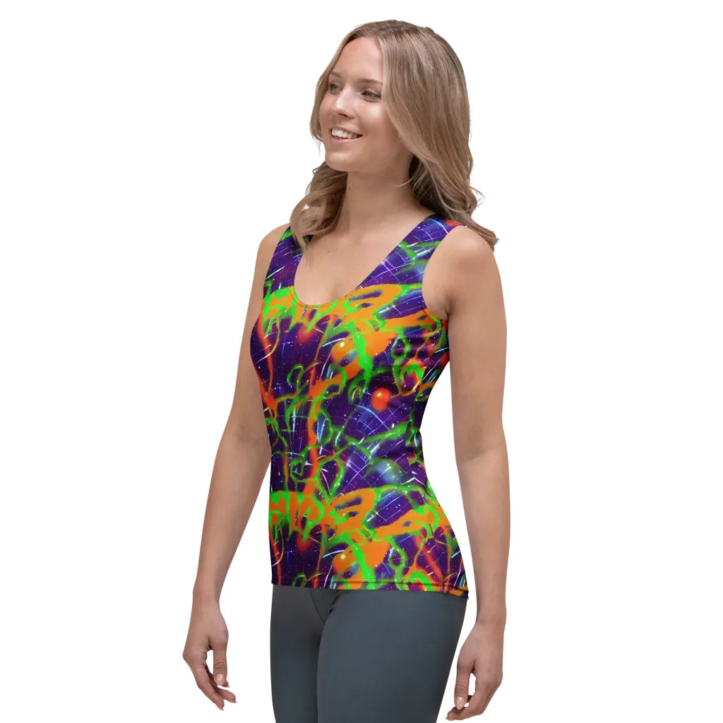 Galactic Acid on Women's Tank Top — Left Front