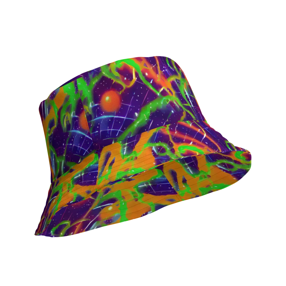 Galactic Acid on Reversible Bucket Hat — Product details Outside