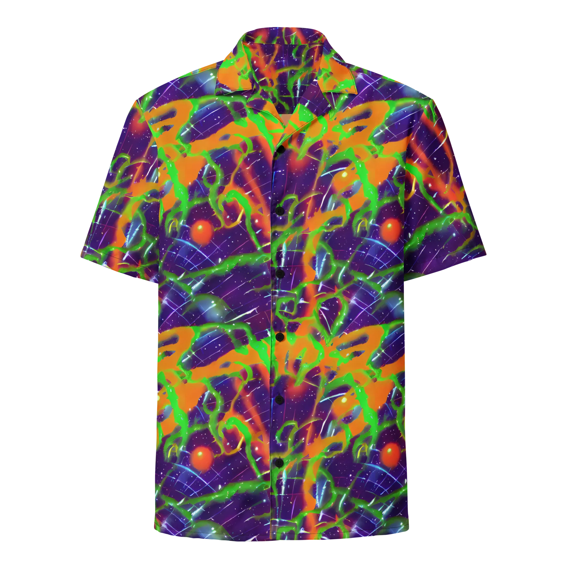 Galactic Acid on Button Shirt — Front