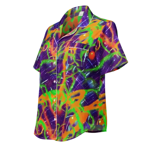 Galactic Acid on a Women's Short Sleeve Pajama Top