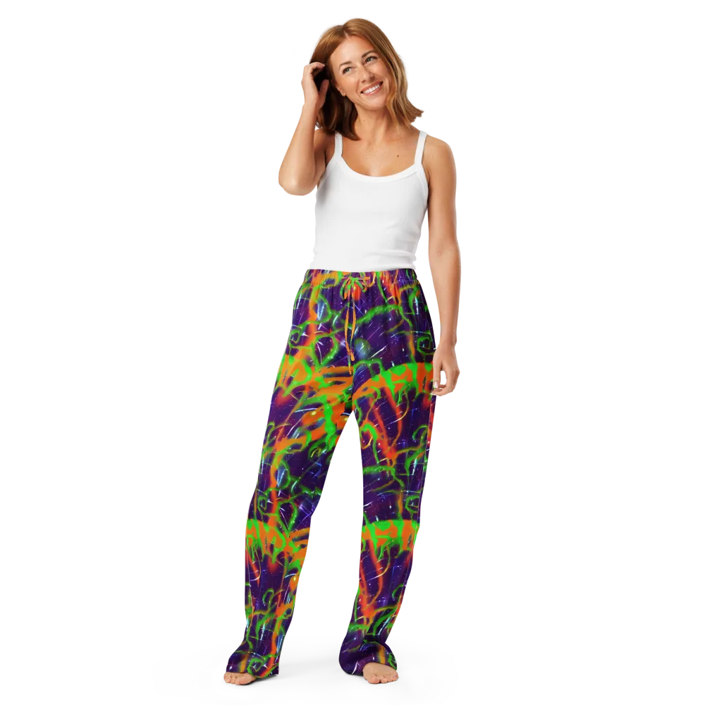 Galactic Acid on Women's Pajama Pants — Front