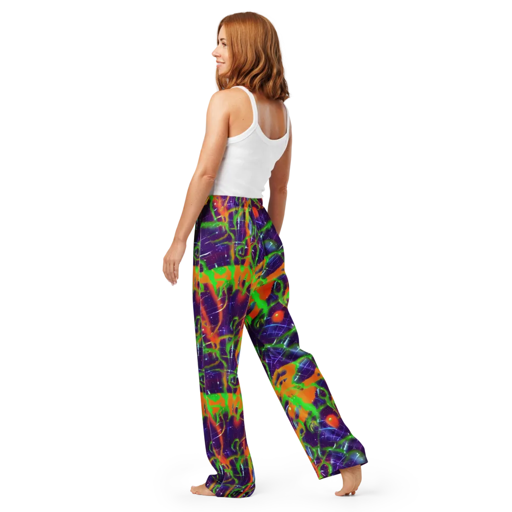 Galactic Acid on Women's Pajama Pants — Back