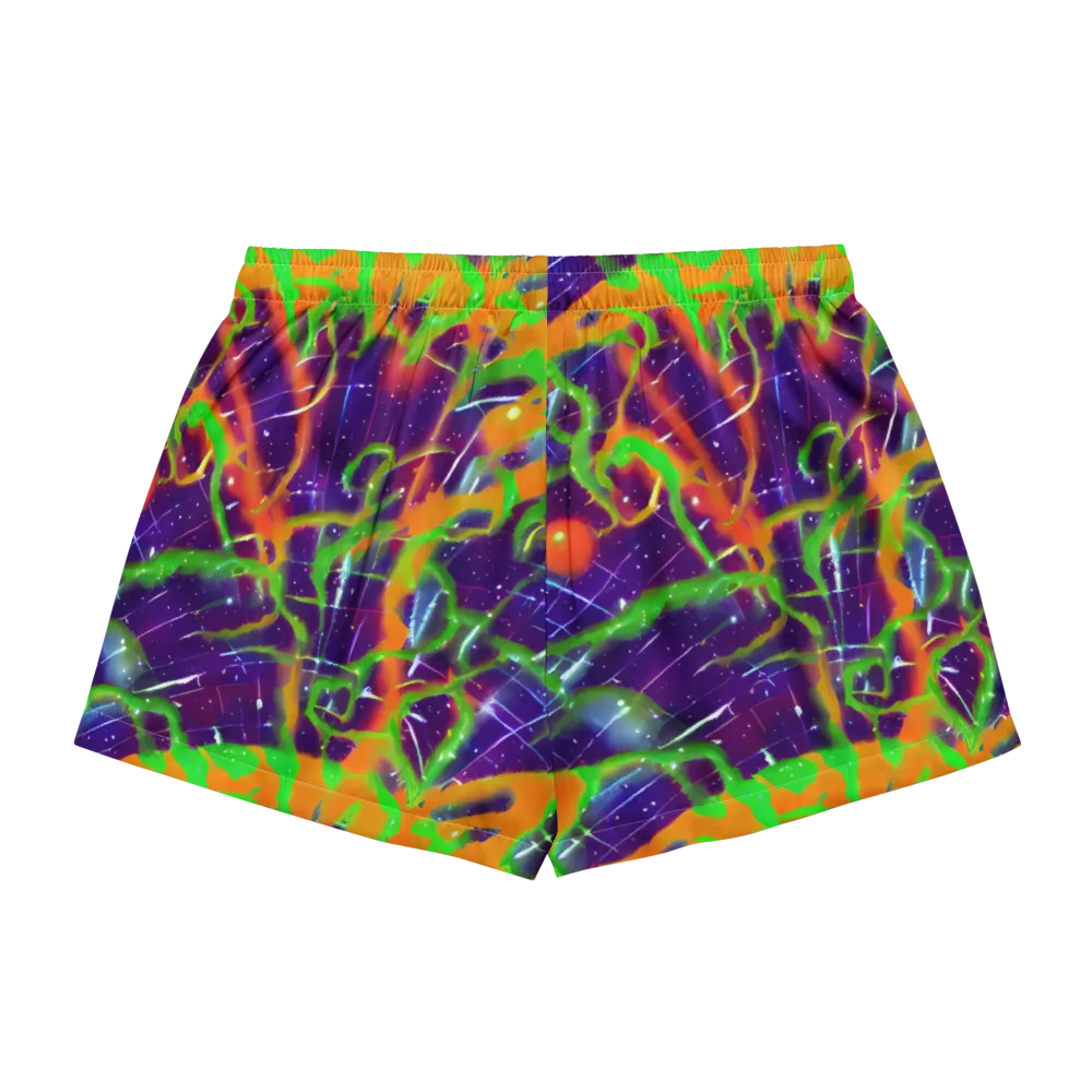 Galactic Acid on Women's Pajama Shorts — Back