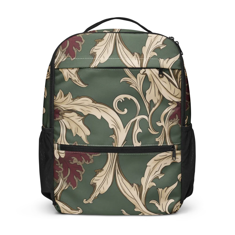 Garnet Scroll on Utility Backpack — Front