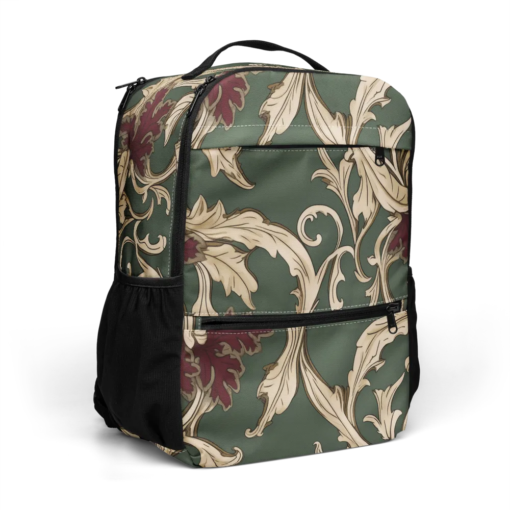 Garnet Scroll on Utility Backpack — Right Front