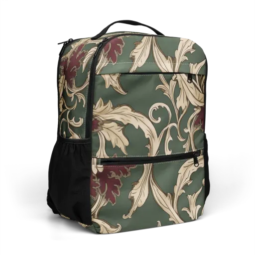 Garnet Scroll on a Utility Backpack