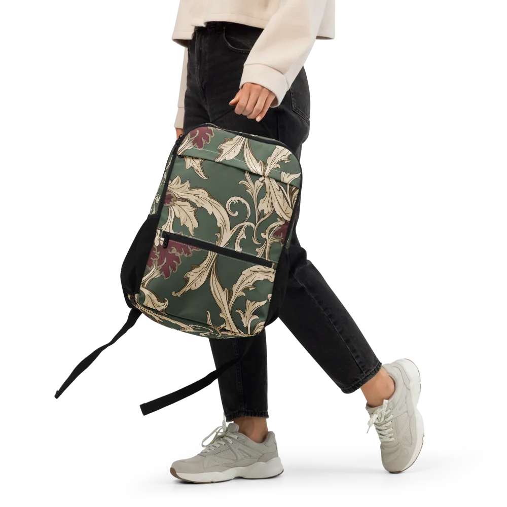 Garnet Scroll on Utility Backpack — Front