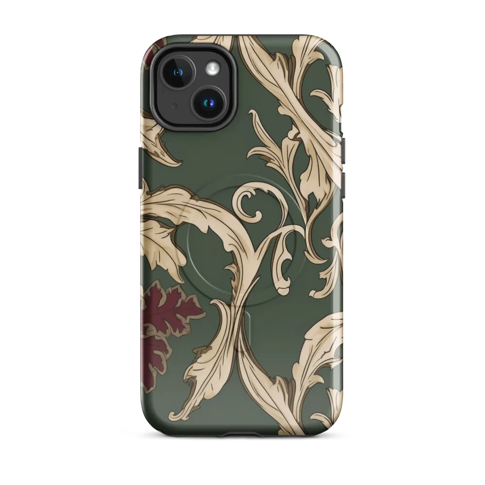 Garnet Scroll on MagSafe Tough Case for iPhone® — Front