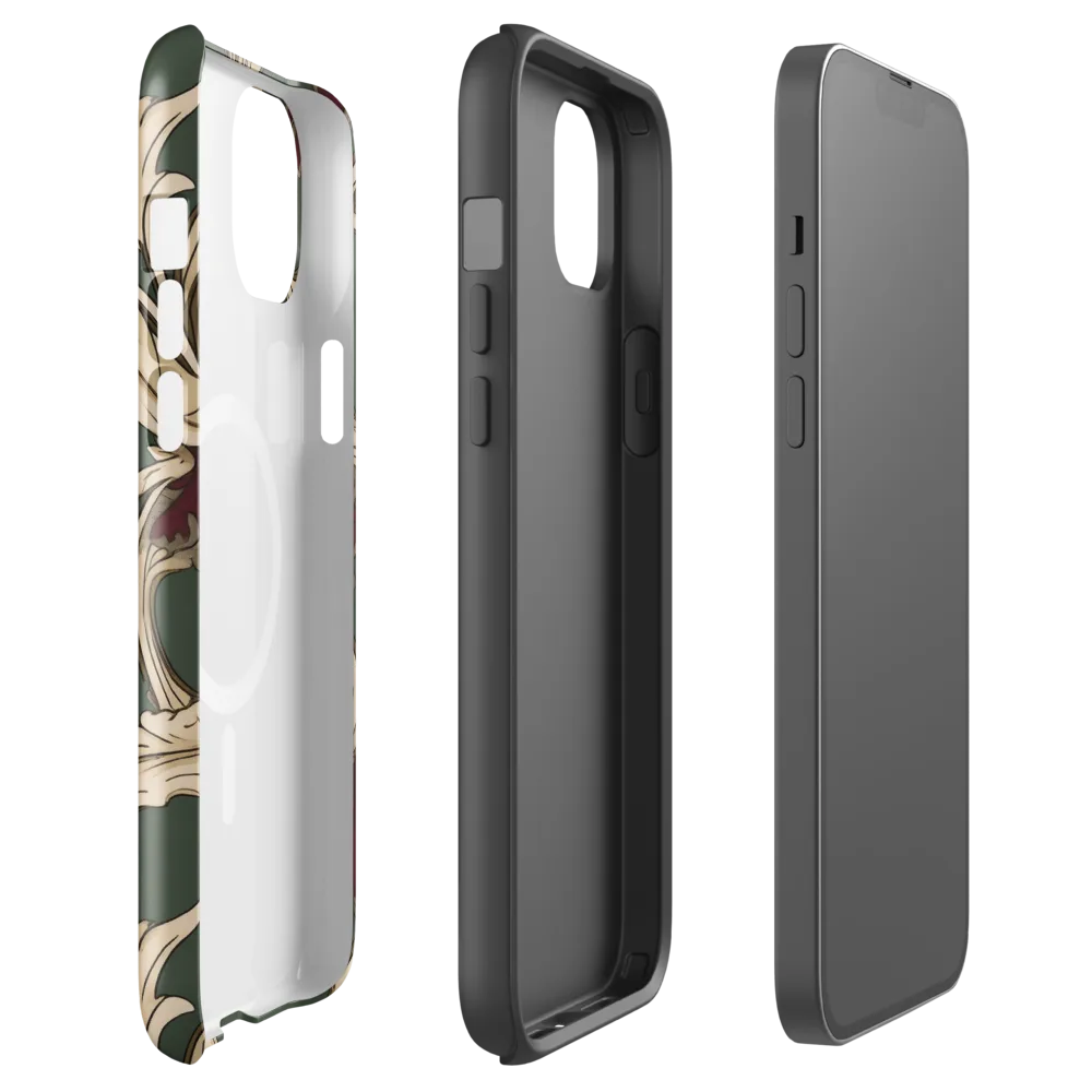 Garnet Scroll on MagSafe Tough Case for iPhone® — Front
