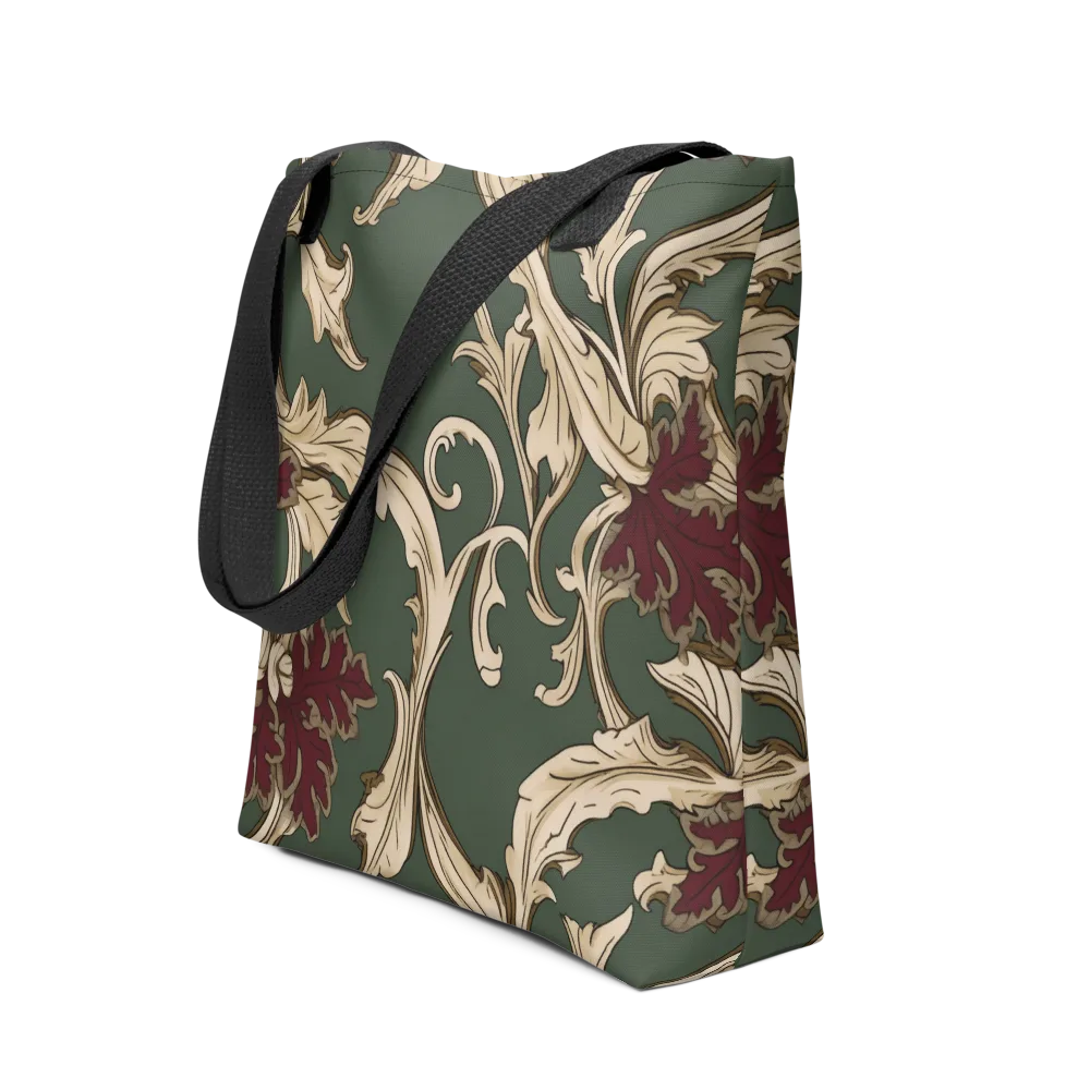 Garnet Scroll on Tote Bag — Front