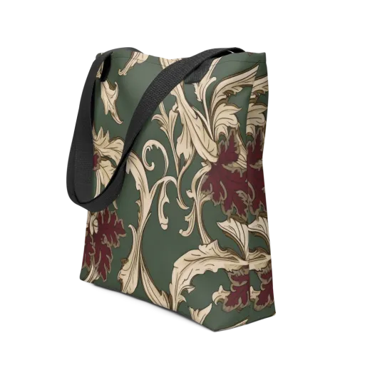 Garnet Scroll on a Tote Bag