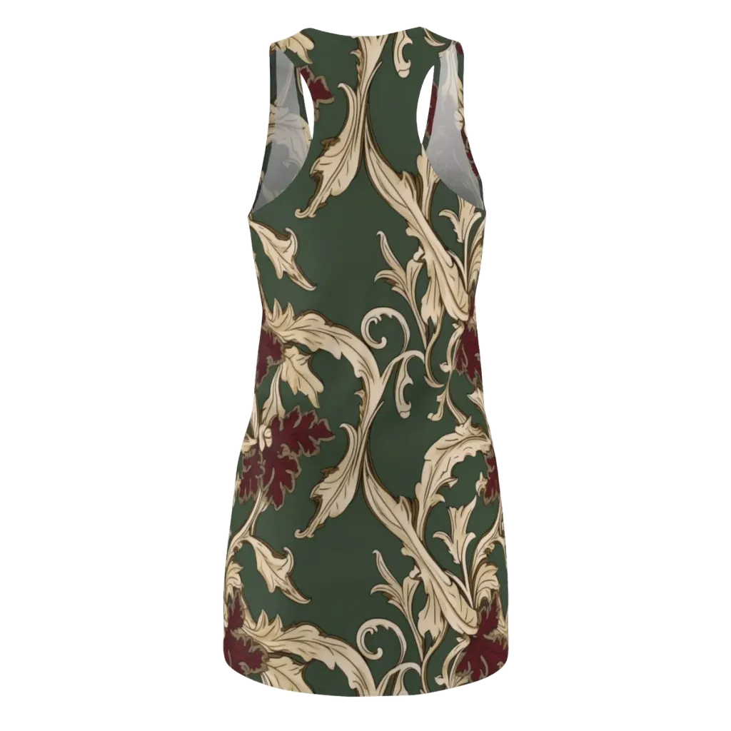 Garnet Scroll on Racerback Dress — Back