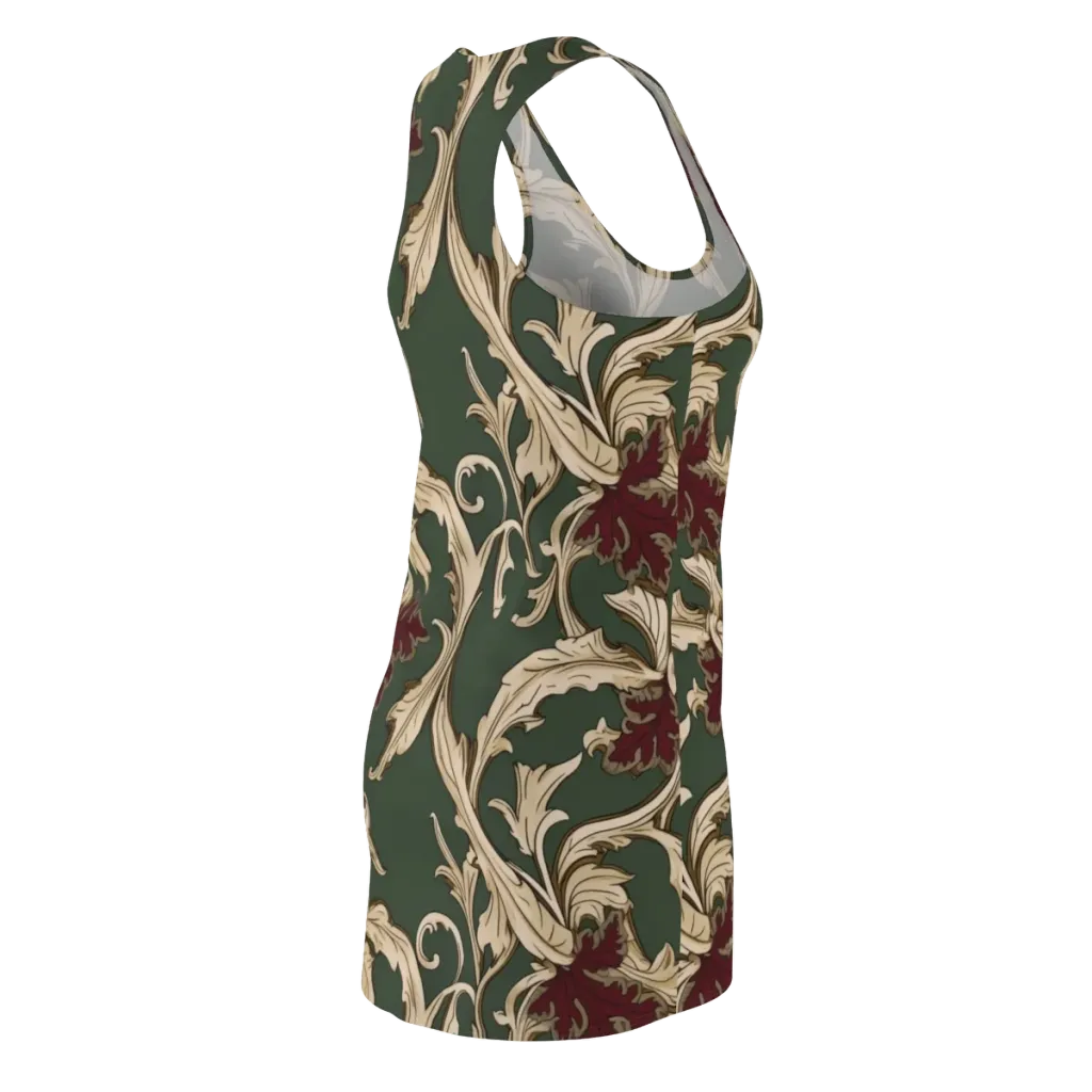 Garnet Scroll on Racerback Dress — Back Side