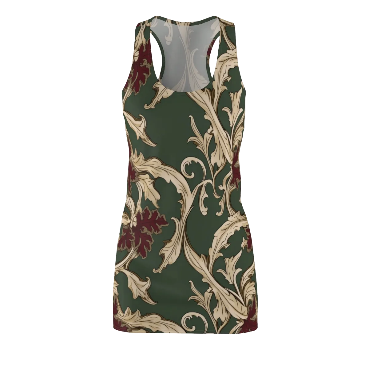 Garnet Scroll on Racerback Dress — Front