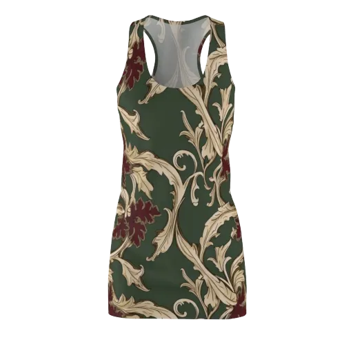 Garnet Scroll on a Racerback Dress