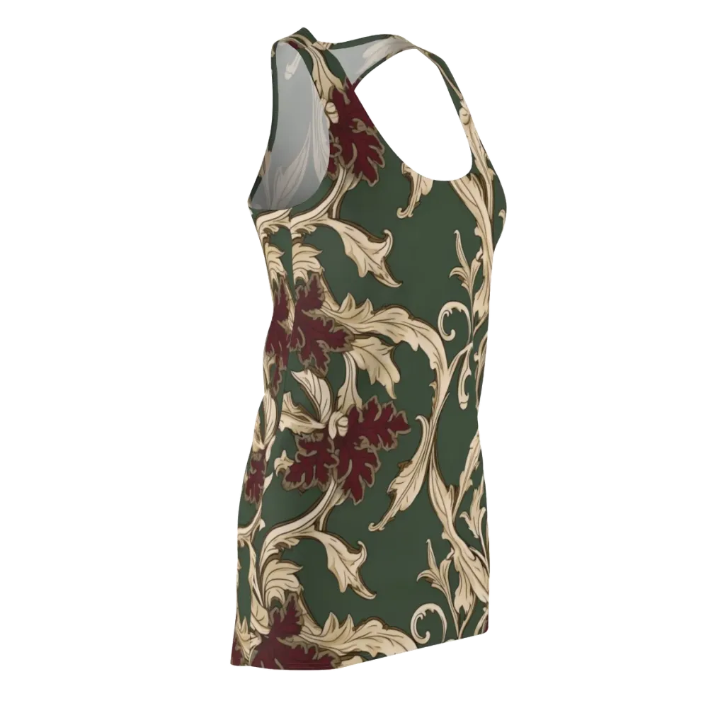Garnet Scroll on Racerback Dress — Front Side