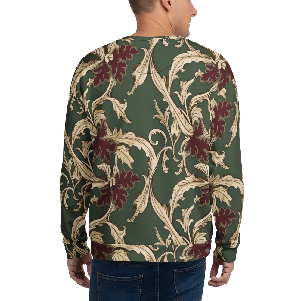 Garnet Scroll on Sweatshirt — Back