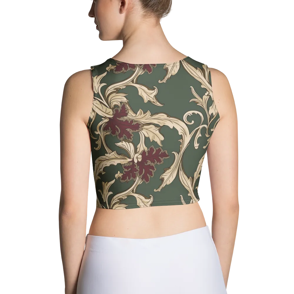 Garnet Scroll on Crop Top — Back
