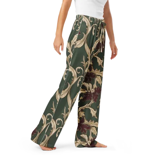 Garnet Scroll on a Women's Pajama Pants
