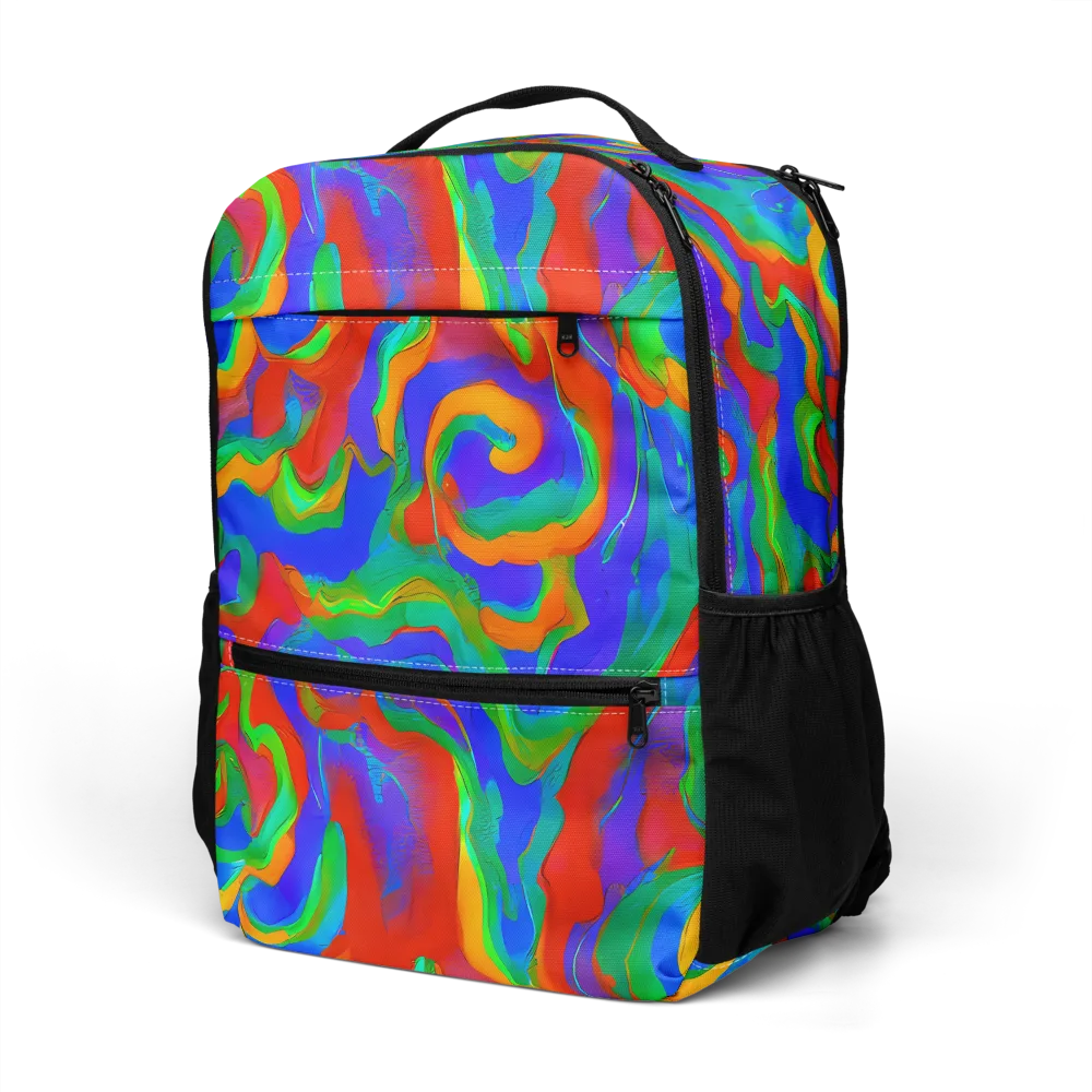 Rainbow Rapture on Utility Backpack — Left Front