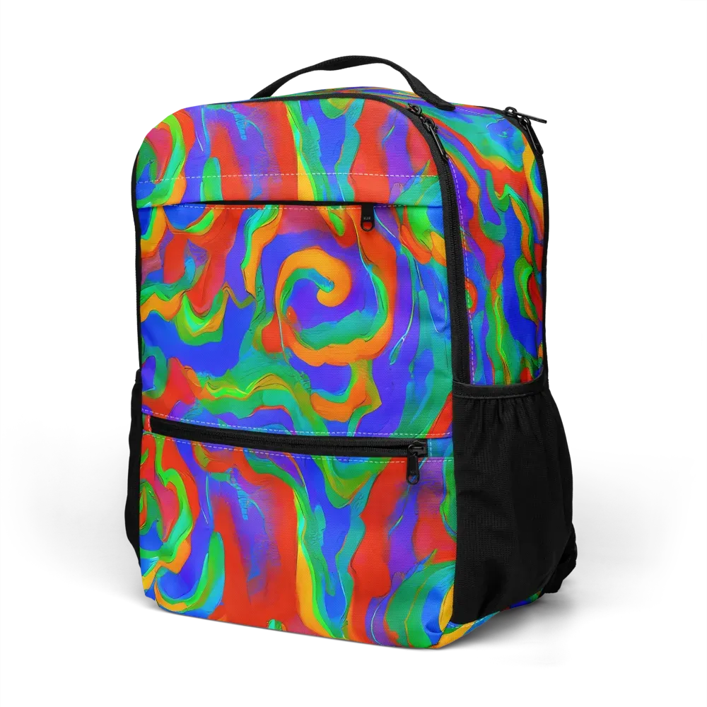 Rainbow Rapture on Utility Backpack — Left Front