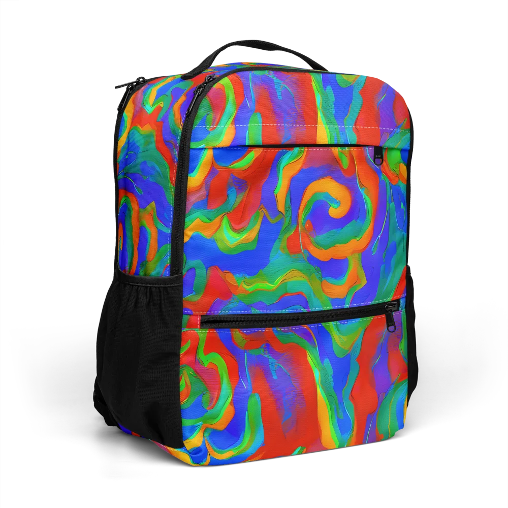 Rainbow Rapture on Utility Backpack — Right Front