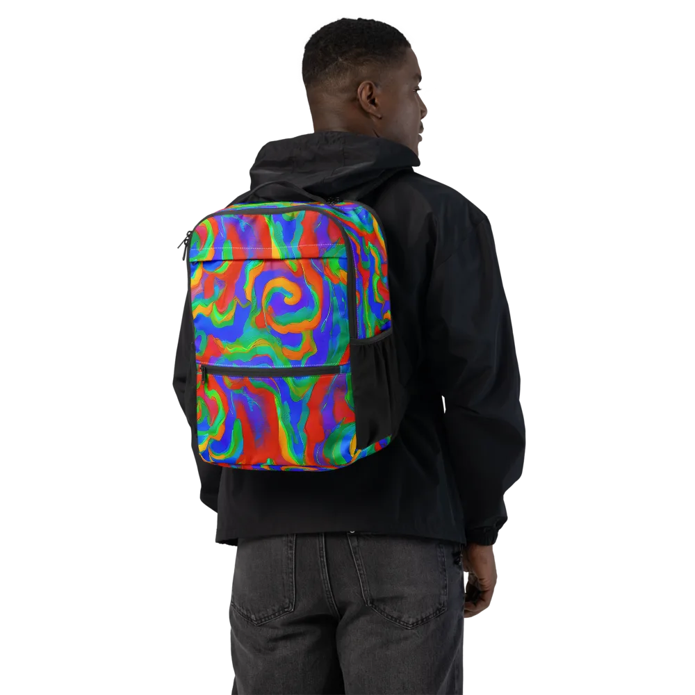 Rainbow Rapture on Utility Backpack — Back