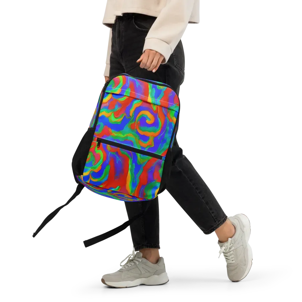 Rainbow Rapture on Utility Backpack — Front