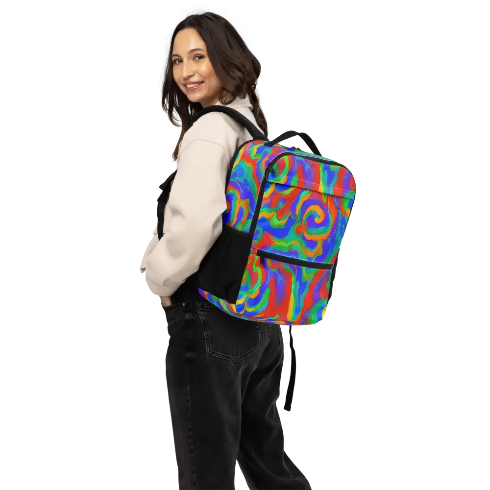 Rainbow Rapture on Utility Backpack — Back