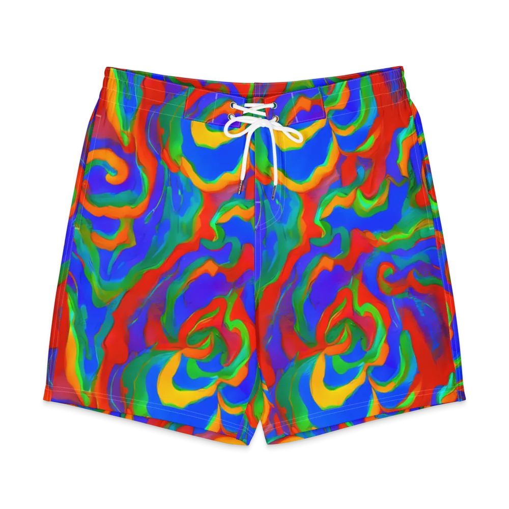 Rainbow Rapture on Men's Board Shorts — Front