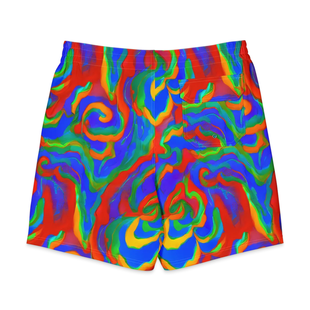 Rainbow Rapture on Men's Board Shorts — Back