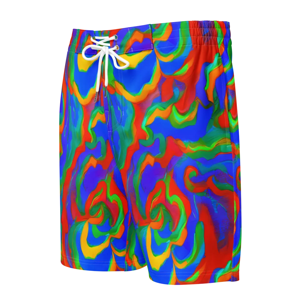 Rainbow Rapture on Men's Board Shorts — Front