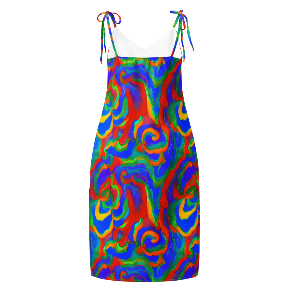 Rainbow Rapture on Slip Dress — Back