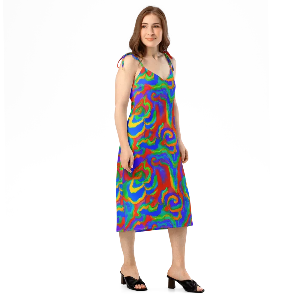 Rainbow Rapture on Slip Dress — Right Front