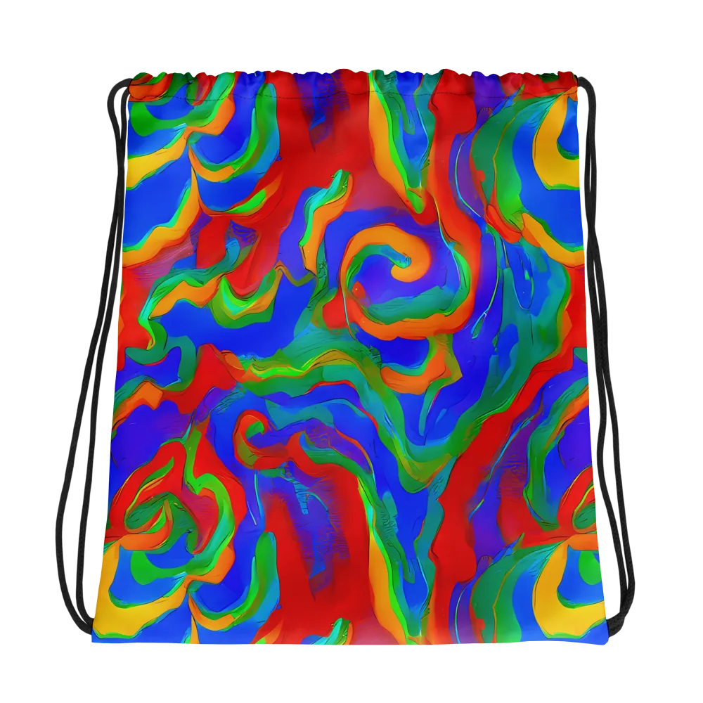 Rainbow Rapture on Drawstring Bag — Photo