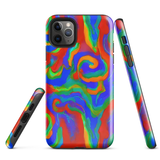Rainbow Rapture on a Tough Case for iPhone®