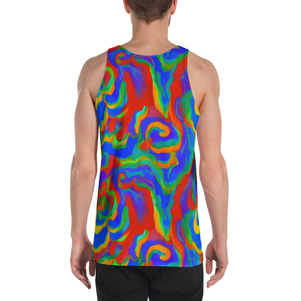 Rainbow Rapture on Men's Tank Top — Back