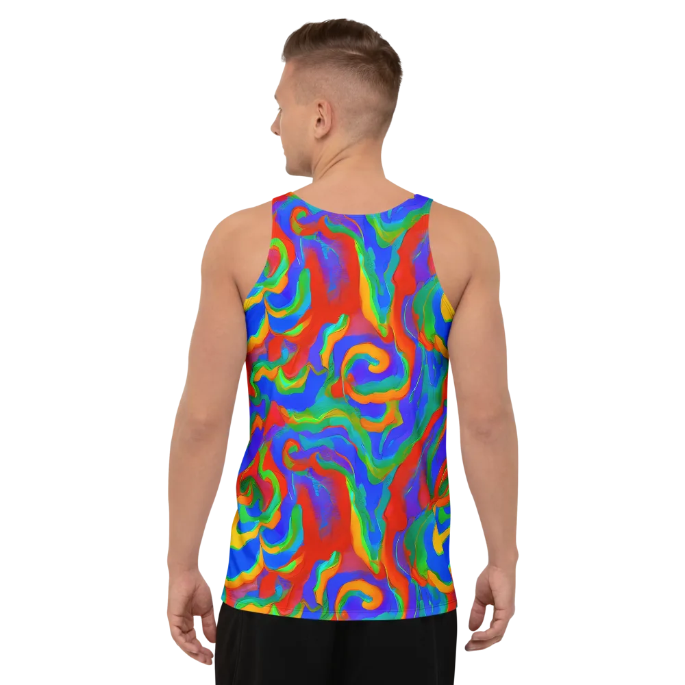 Rainbow Rapture on Men's Tank Top — Back