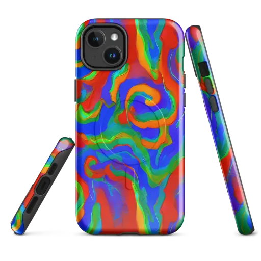 Rainbow Rapture on a MagSafe Tough Case for iPhone®