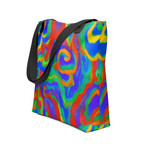 Rainbow Rapture on a Tote Bag
